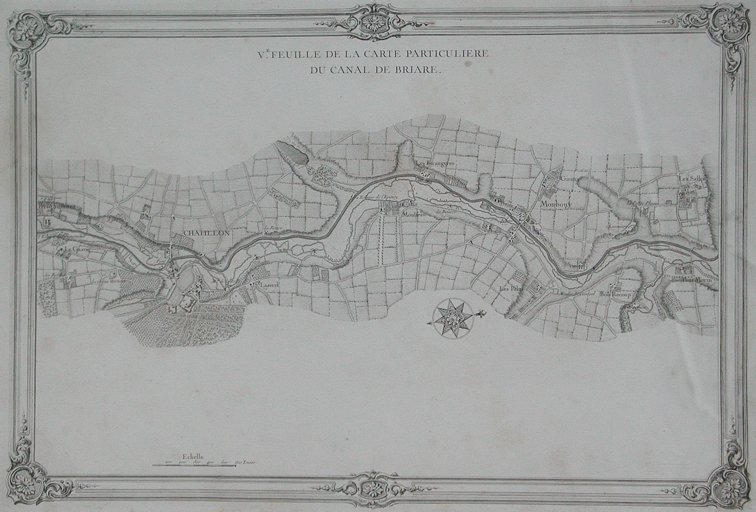 V.e feuille de la carte particuliEre / du canal de BRIARE (titre inscrit)