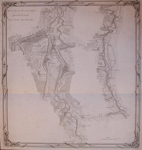 III.e feuille de la carte / particuliEre / du canal de BRIARE (titre inscrit)