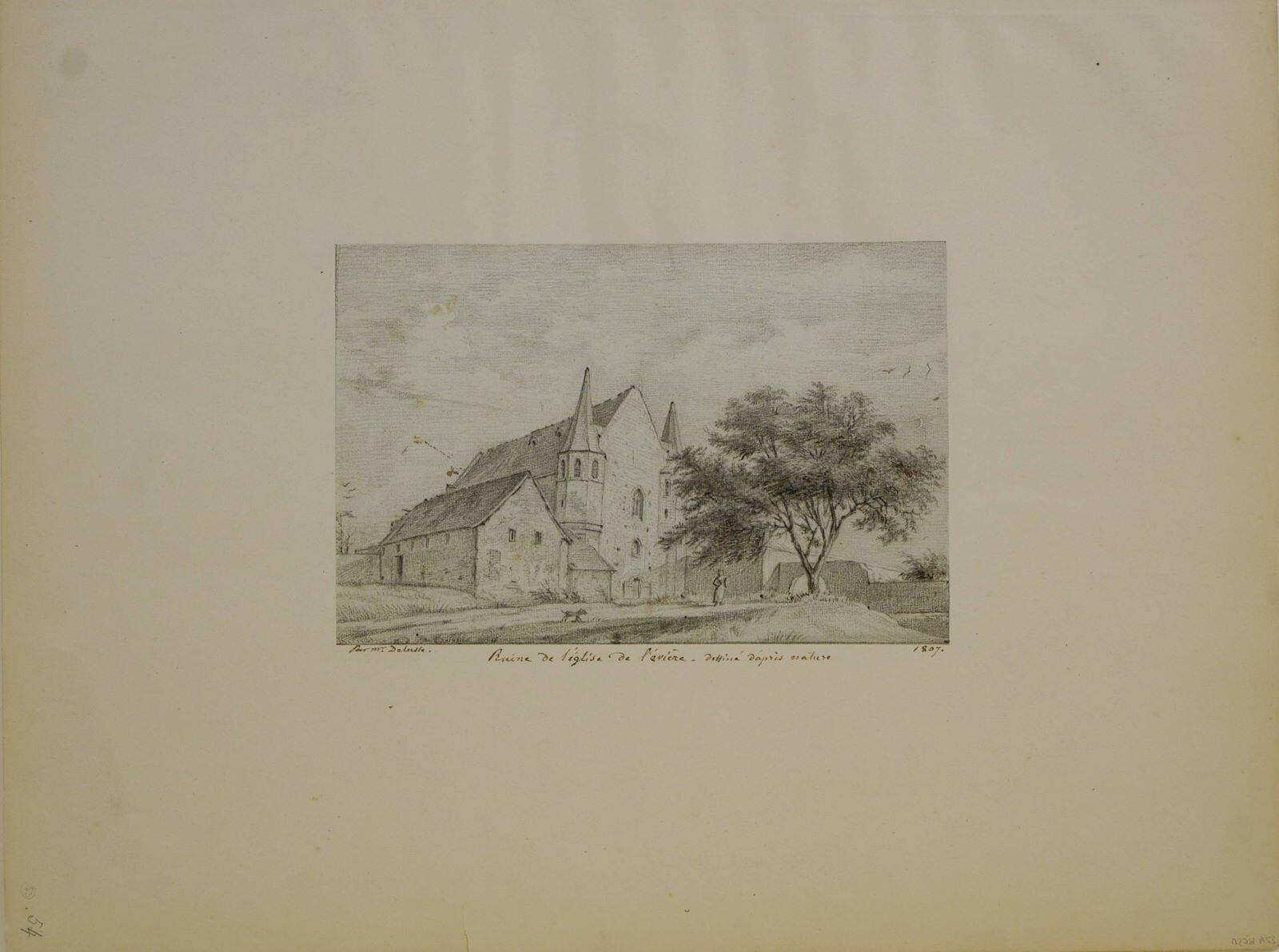 Ruine de l’église de l’évière (titre inscrit)