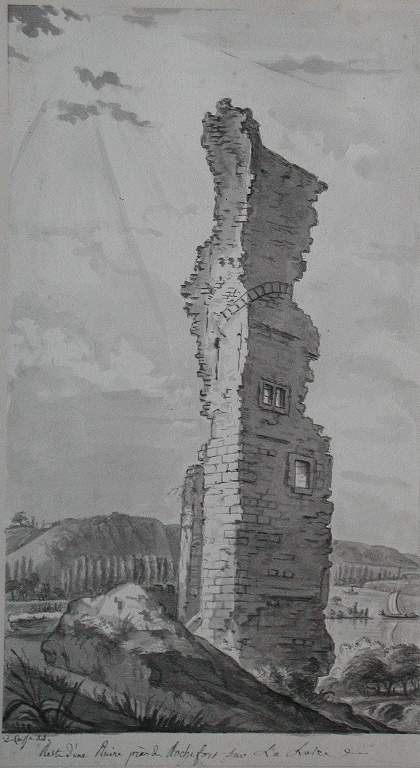 Reste d’une Ruine près de Rochefort sur la Loire. (titre inscrit)