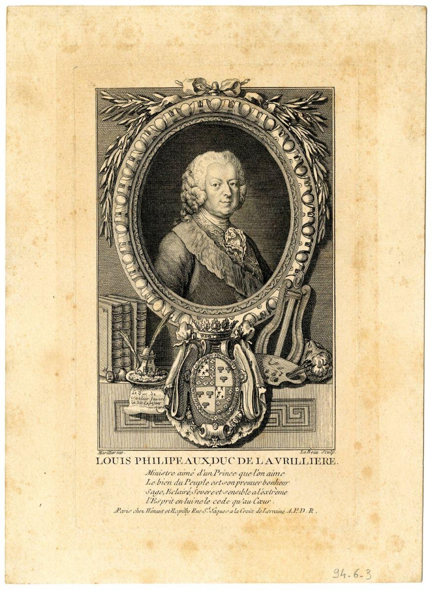 Louis Philllypeaux, Duc de la Vrillière (titre inscrit)