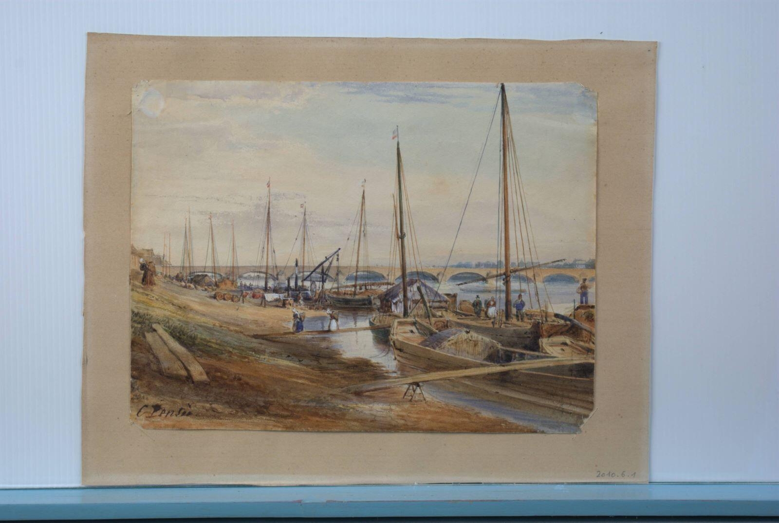 Le Quai de Recouvrance à Orléans (titre factice)