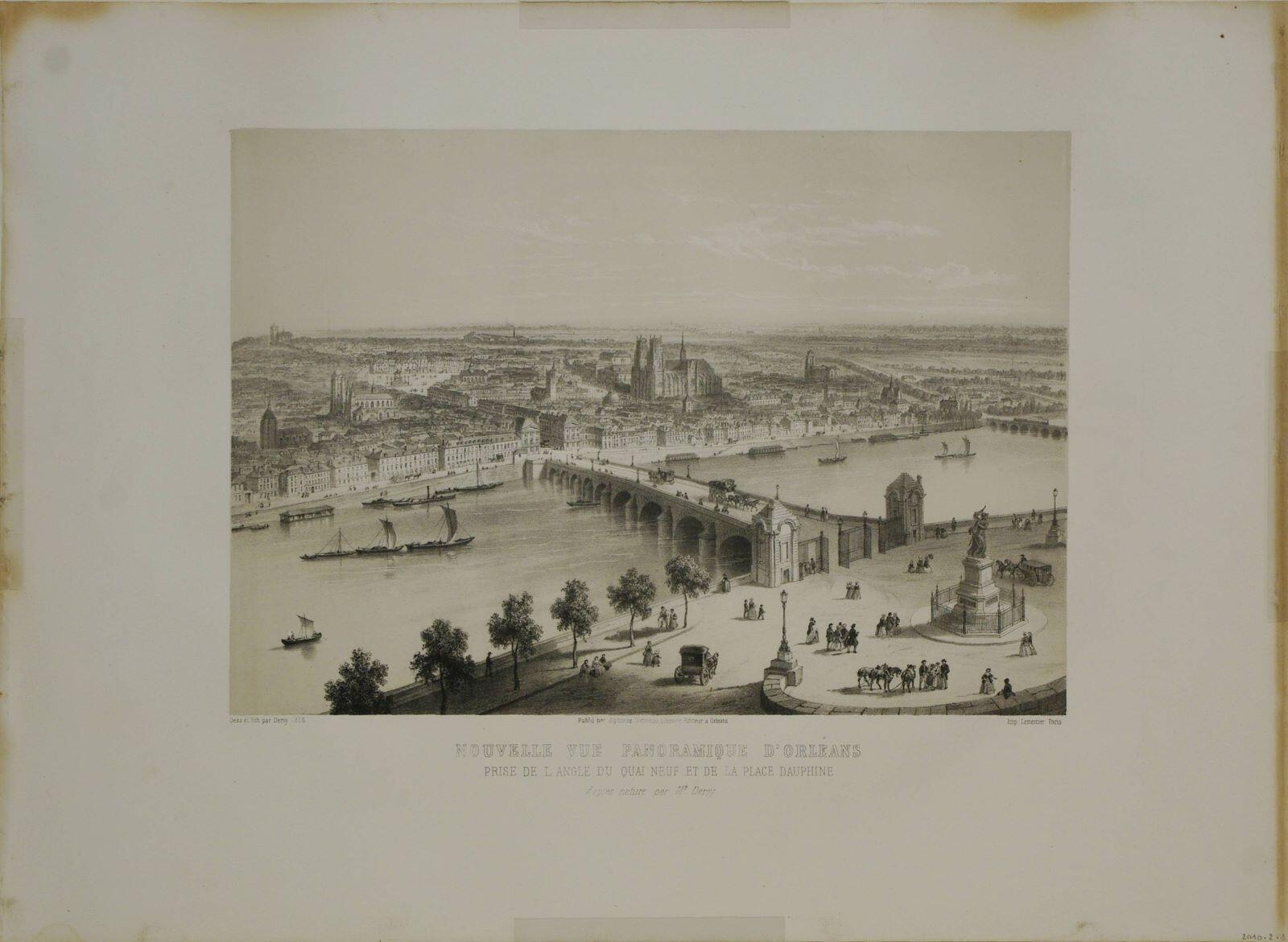 Nouvelle vue panoramique d'Orléans