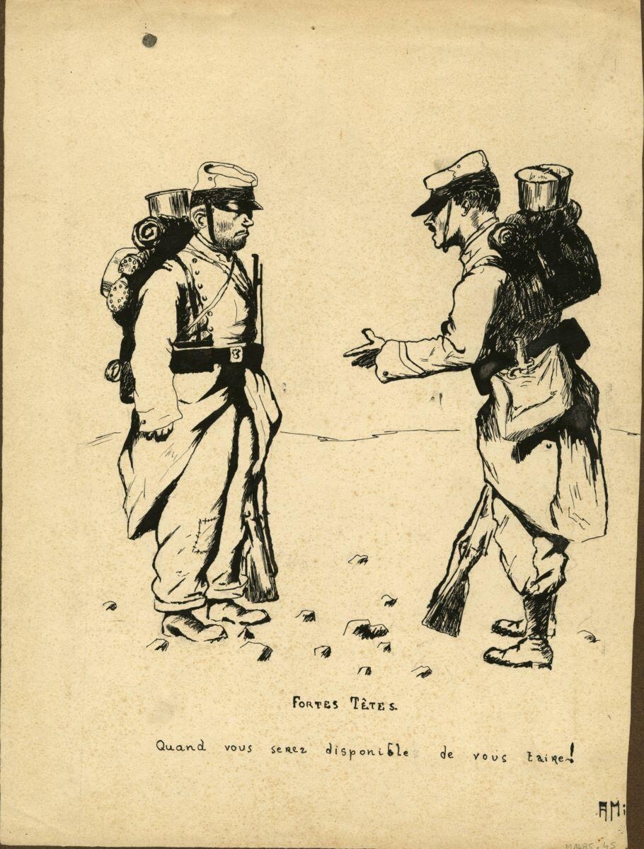 FORTES TETES. / Quand vous serez disponible de vous taire!