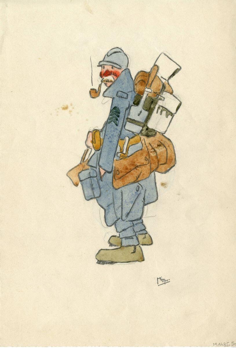 Soldat partant sur le front