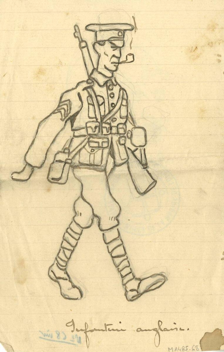 infanterie anglaise (titre inscrit)