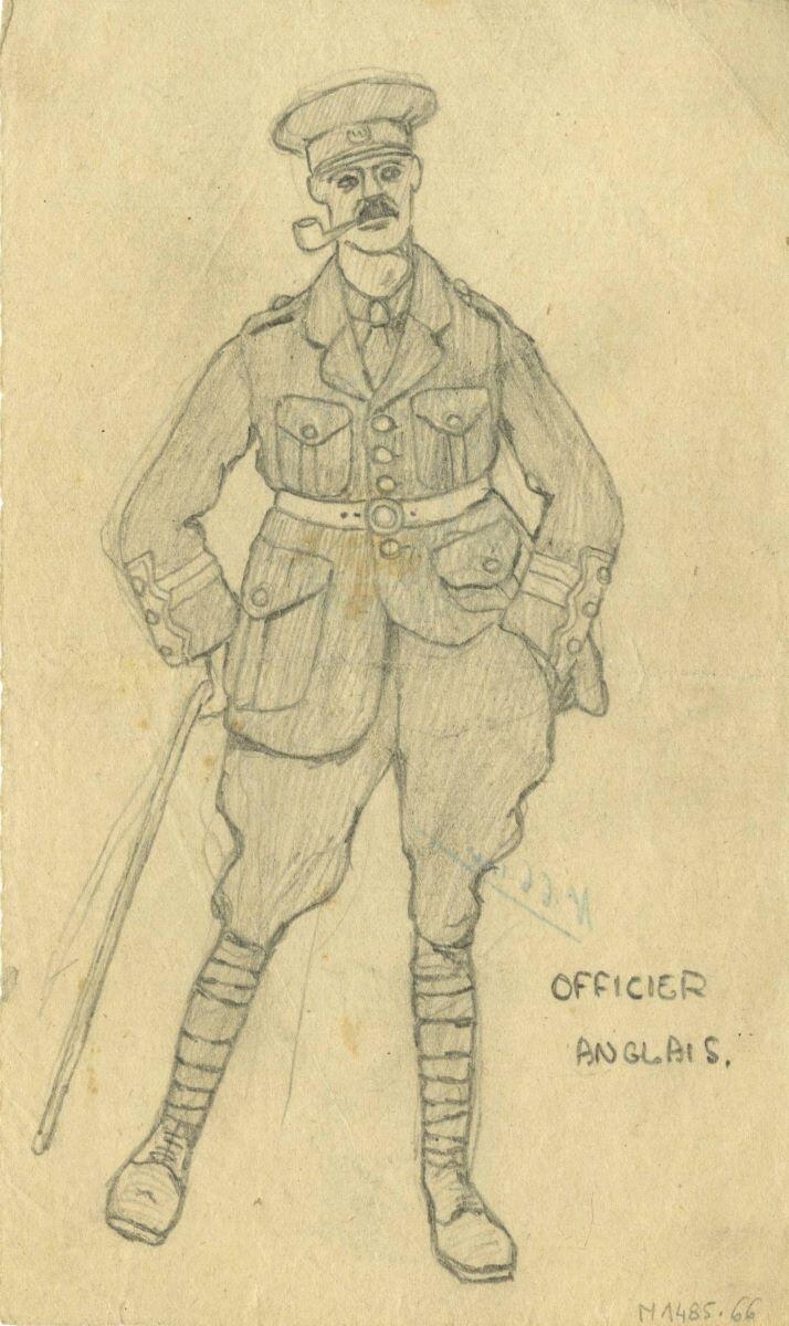 Officier anglais (titre inscrit)