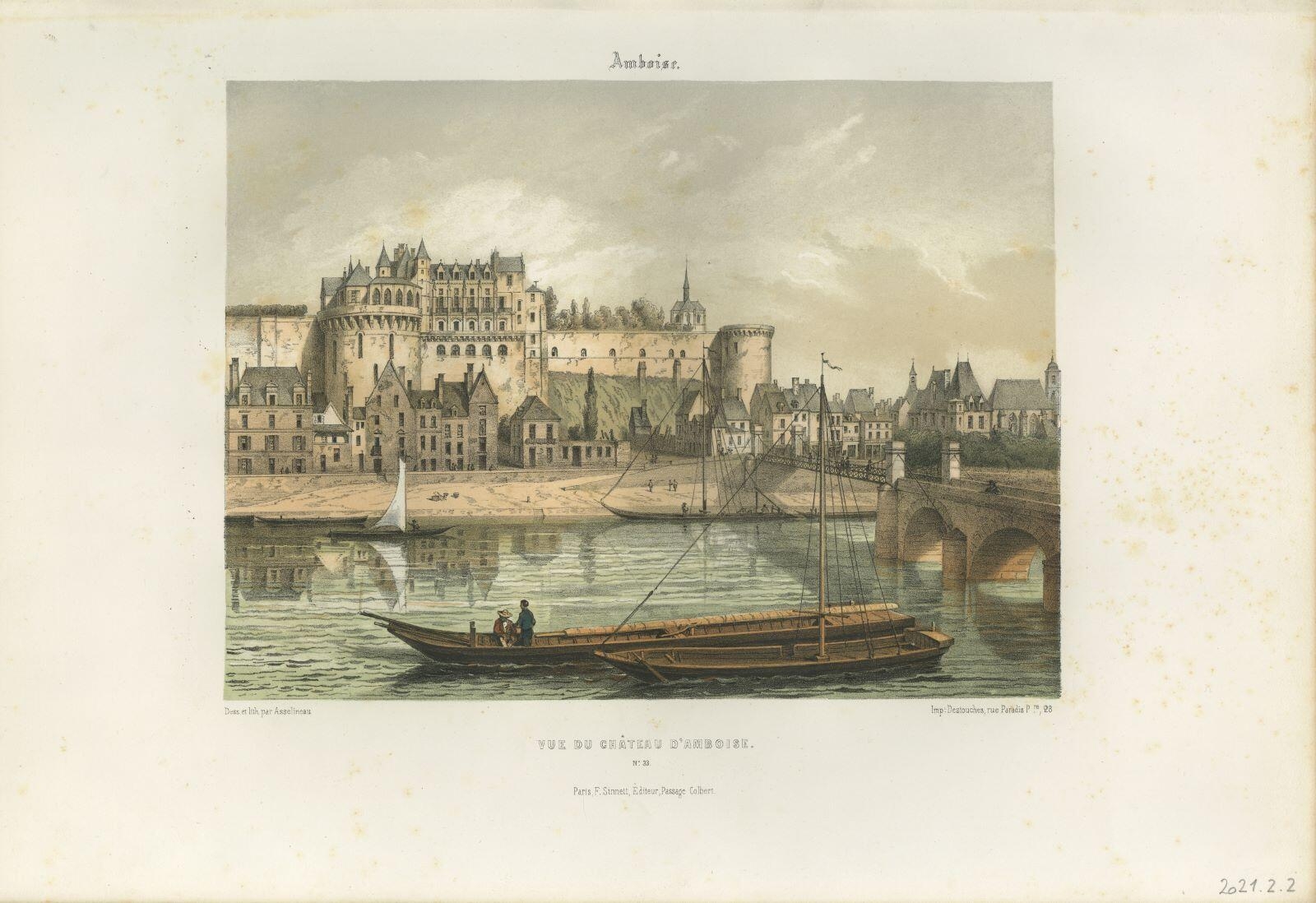 VUE DU CHATEAU D'AMBOISE (titre inscrit)