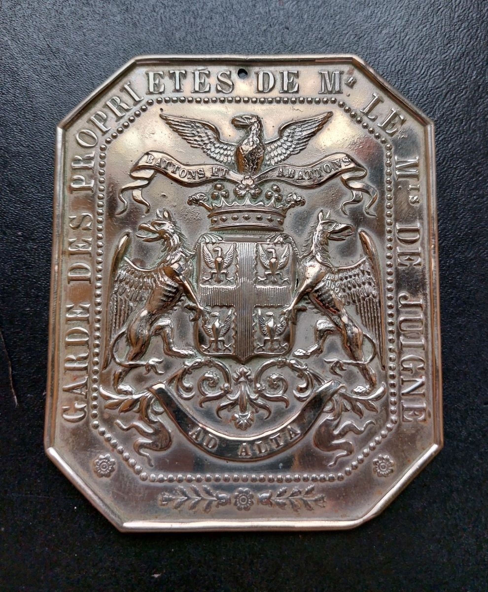 GARDE DES PROPRIETES DE Mr LE MARQUIS DE JUIGNE (titre inscrit)
