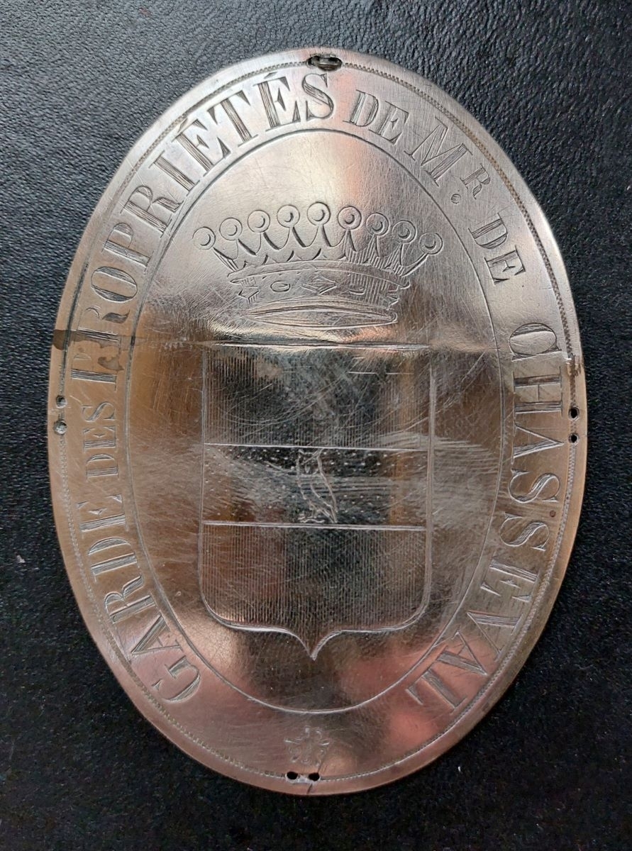 GARDE DES PROPRIETES de Mr DE CHASSEVAL (titre inscrit)