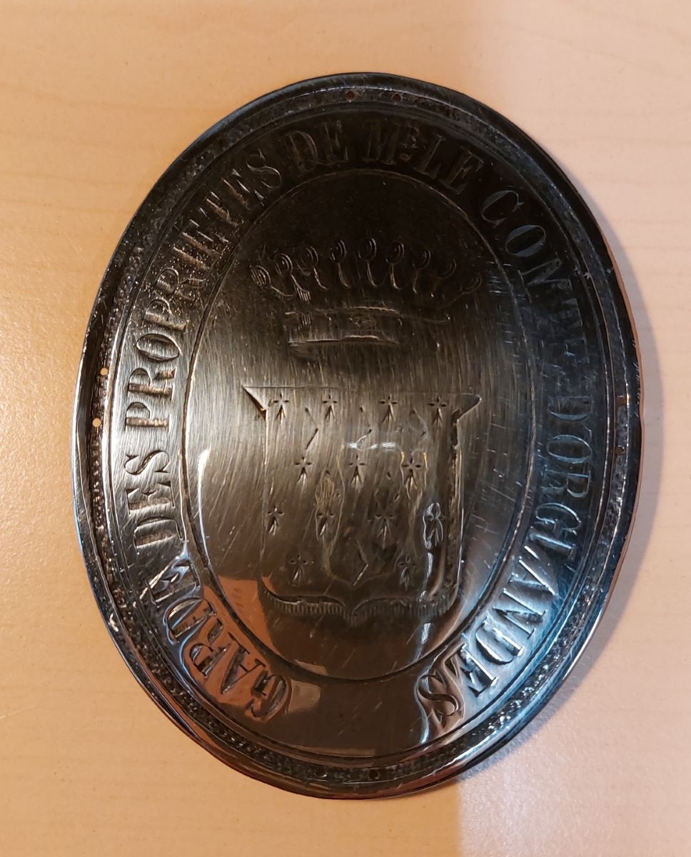 GARDE DES PROPRIETES DE Mr LE COMTE D'ORGLANDES (Eure) (titre inscrit)