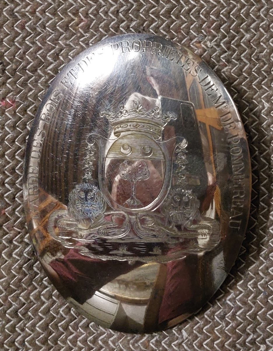 Garde des bois et propriétés de M. de Pommereau (titre incrit)