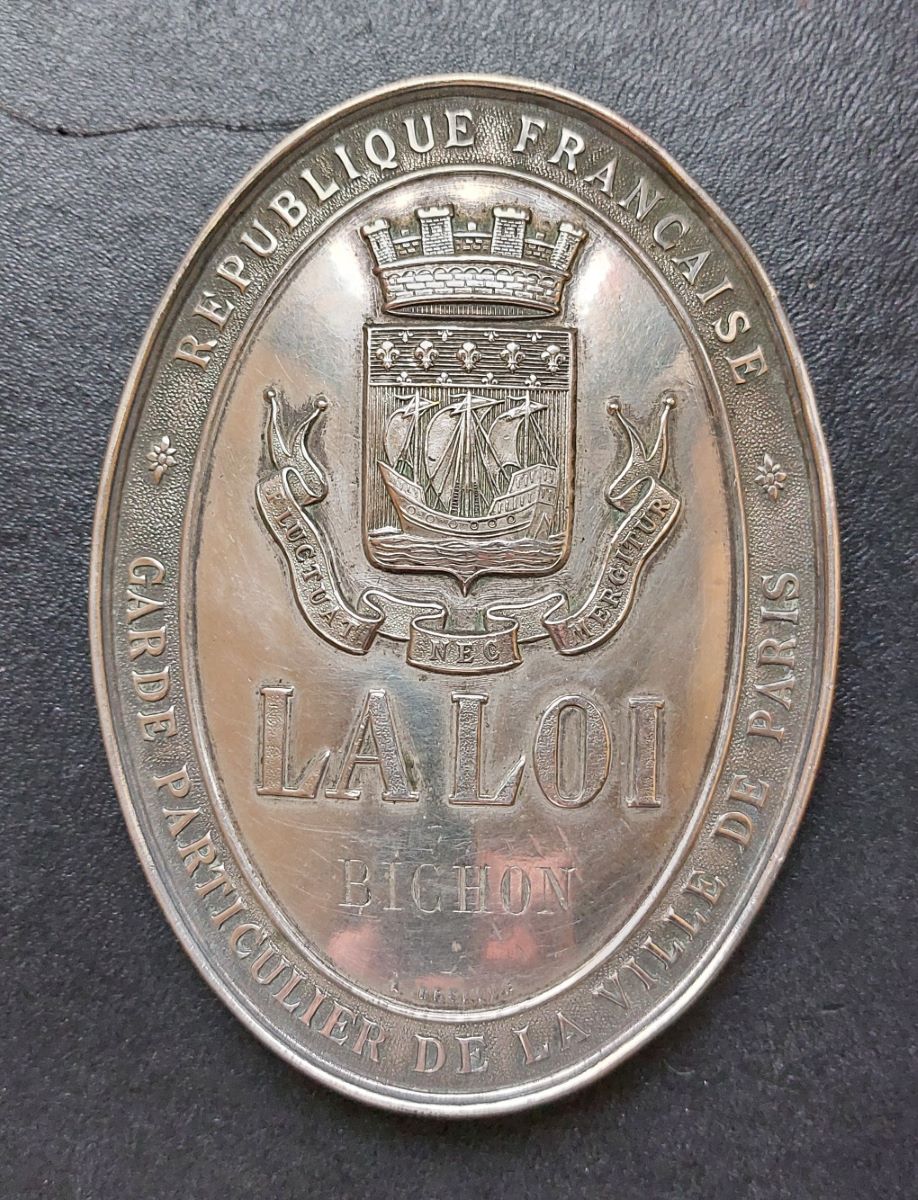 LA LOI Bichon garde particulier de la ville de Paris - République Française (titre inscrit)