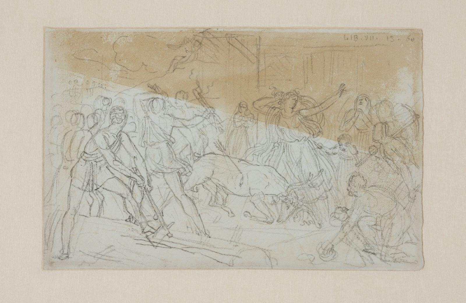 Le cerf favori de Silvia vient mourir à ses pieds