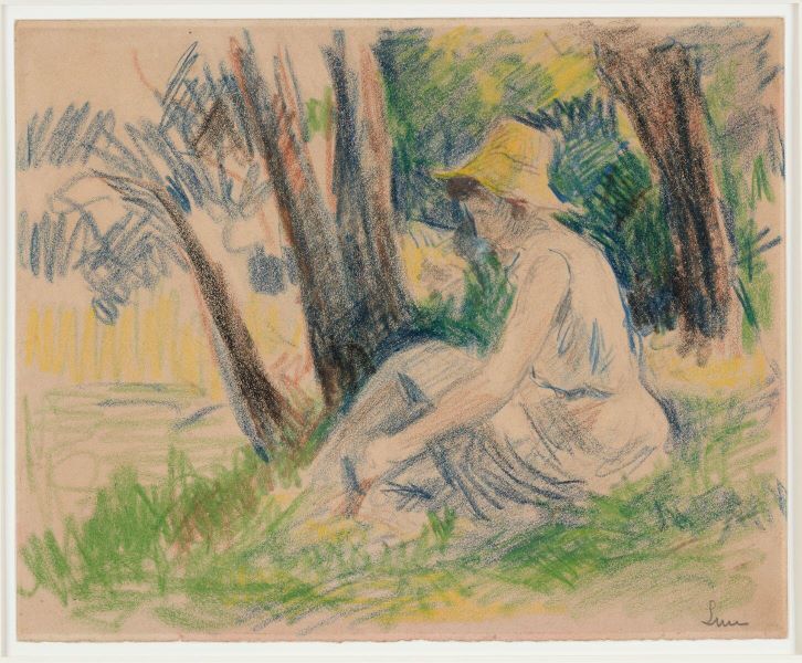 Ambroisine Bouin, au bord de la Cure