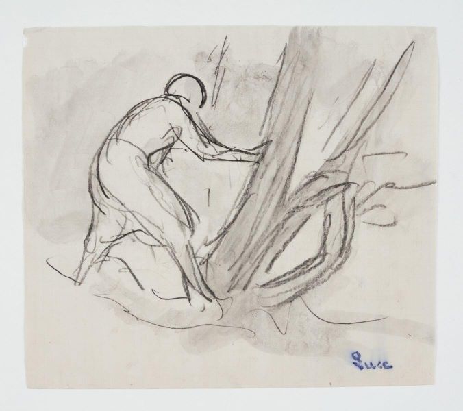 Baigneur (bord de la Cure ?)