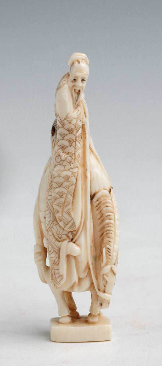 Chôkarô sennin sur sa mule blanche