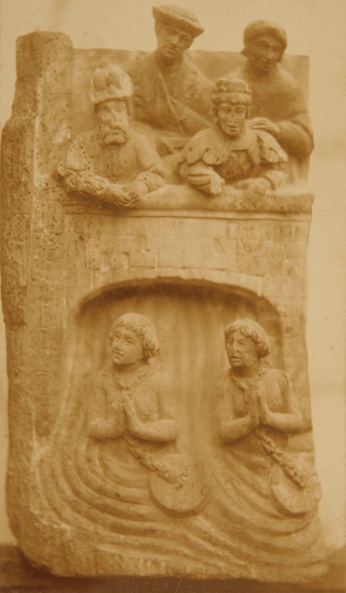 Attila et Saint-Loup, bas-relief (?)
