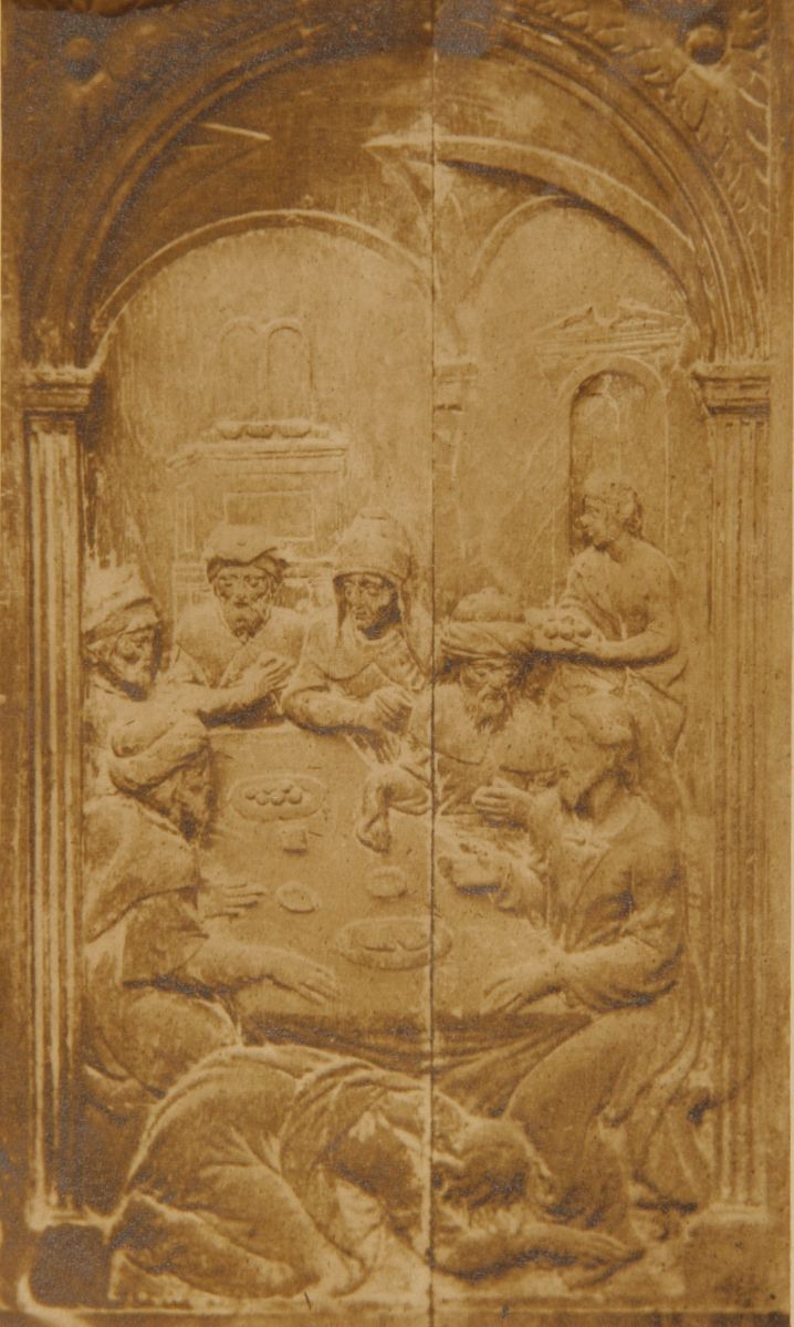 Le repas chez Simon, bas-relief