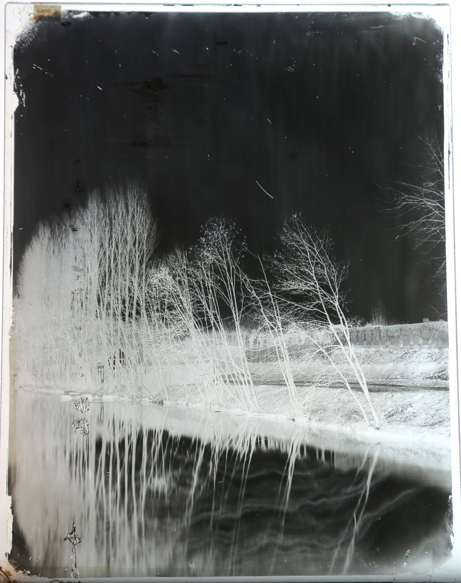 Troyes, les remparts à l'emplacement de l'ancien abattoir vue prise de la passerelle des Fileurs