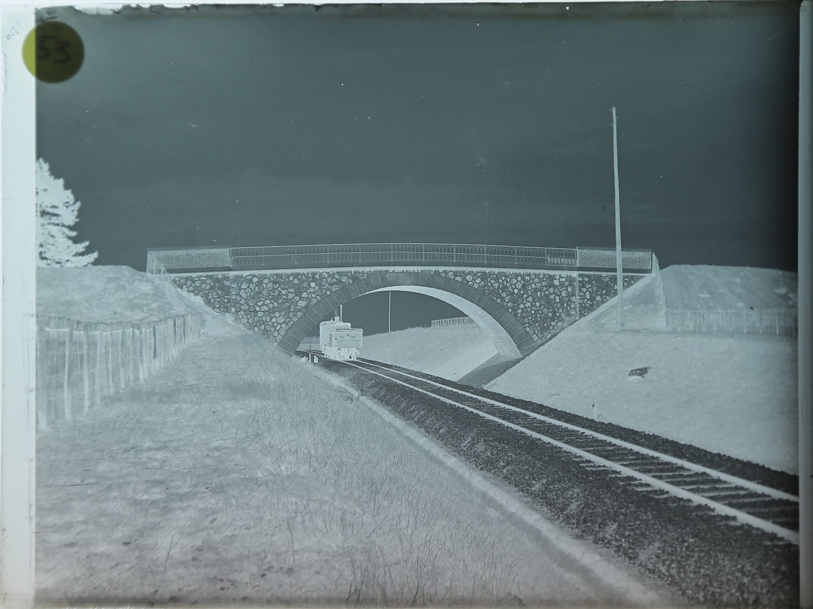 Pont sur une ligne de chemin de fer