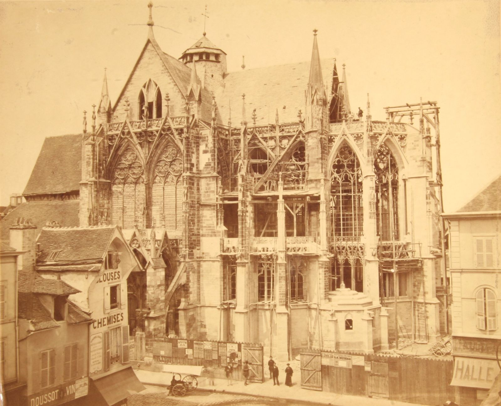 Troyes, église Sain-Urbain pendant les travaux de restauration