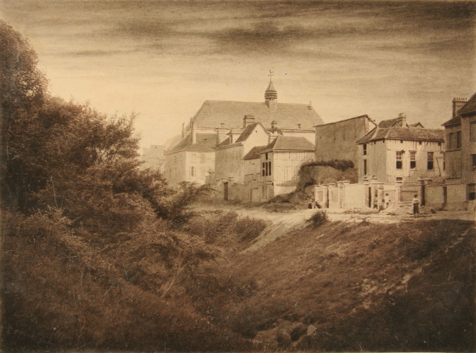 Troyes, fossé du rempart près de l'église Saint-Nicolas