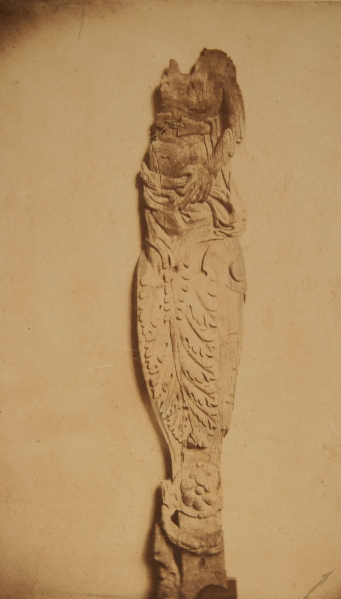 Sauvageonne, bois sculpté provenant de l'Hôtel du Sauvage à Troyes