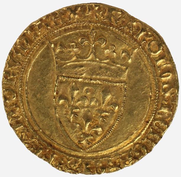 Ecu d'or à la couronne, Charles VI, Sainte-Menehould, 3ème émission