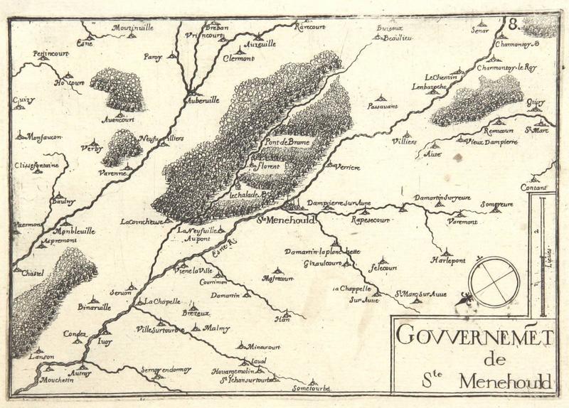 Plan du gouvernement de Sainte-Menehould