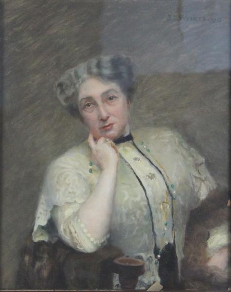 Portrait de Pauline Bourbon, épouse d'Ernest Vallé