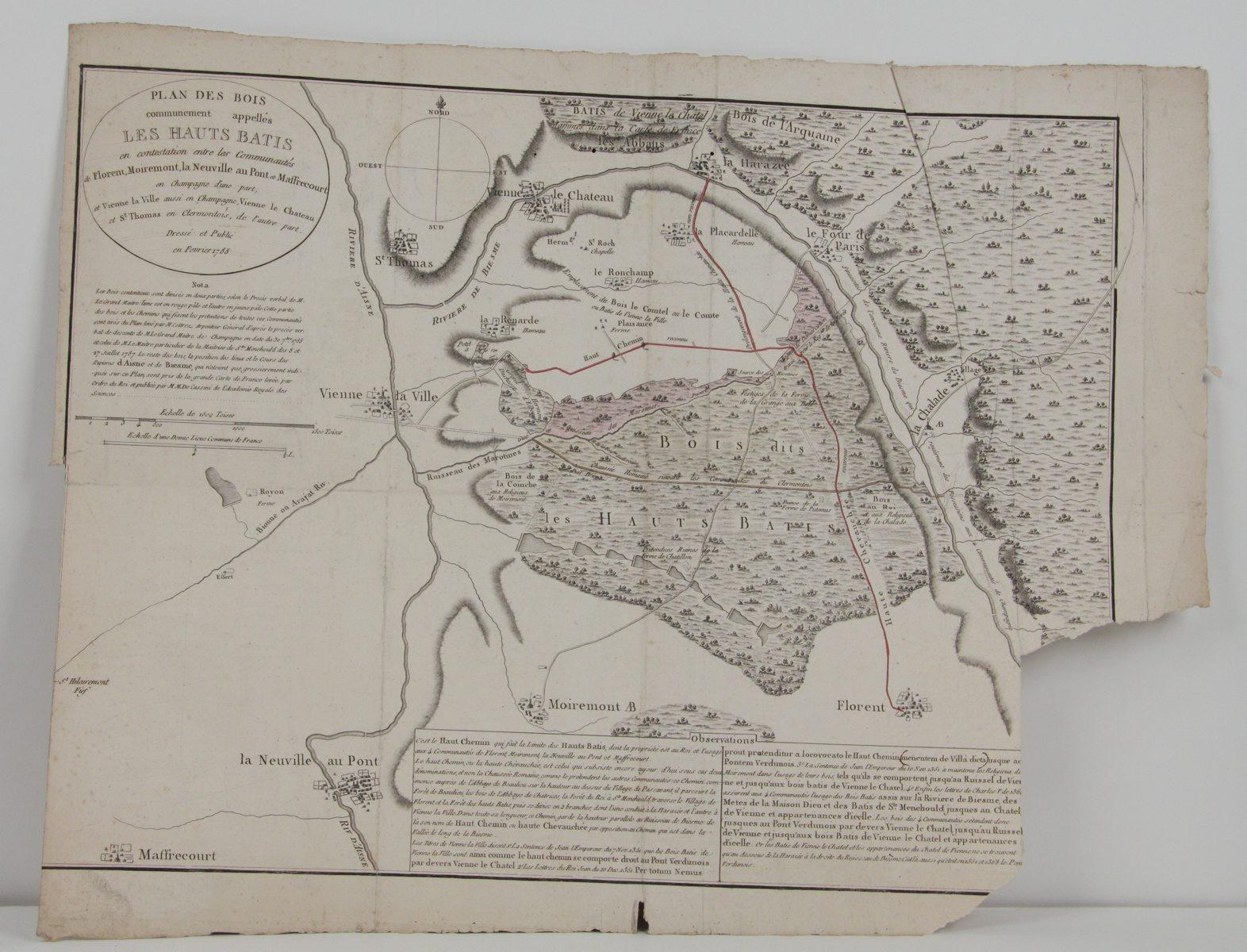 Plan des bois Les hauts batis