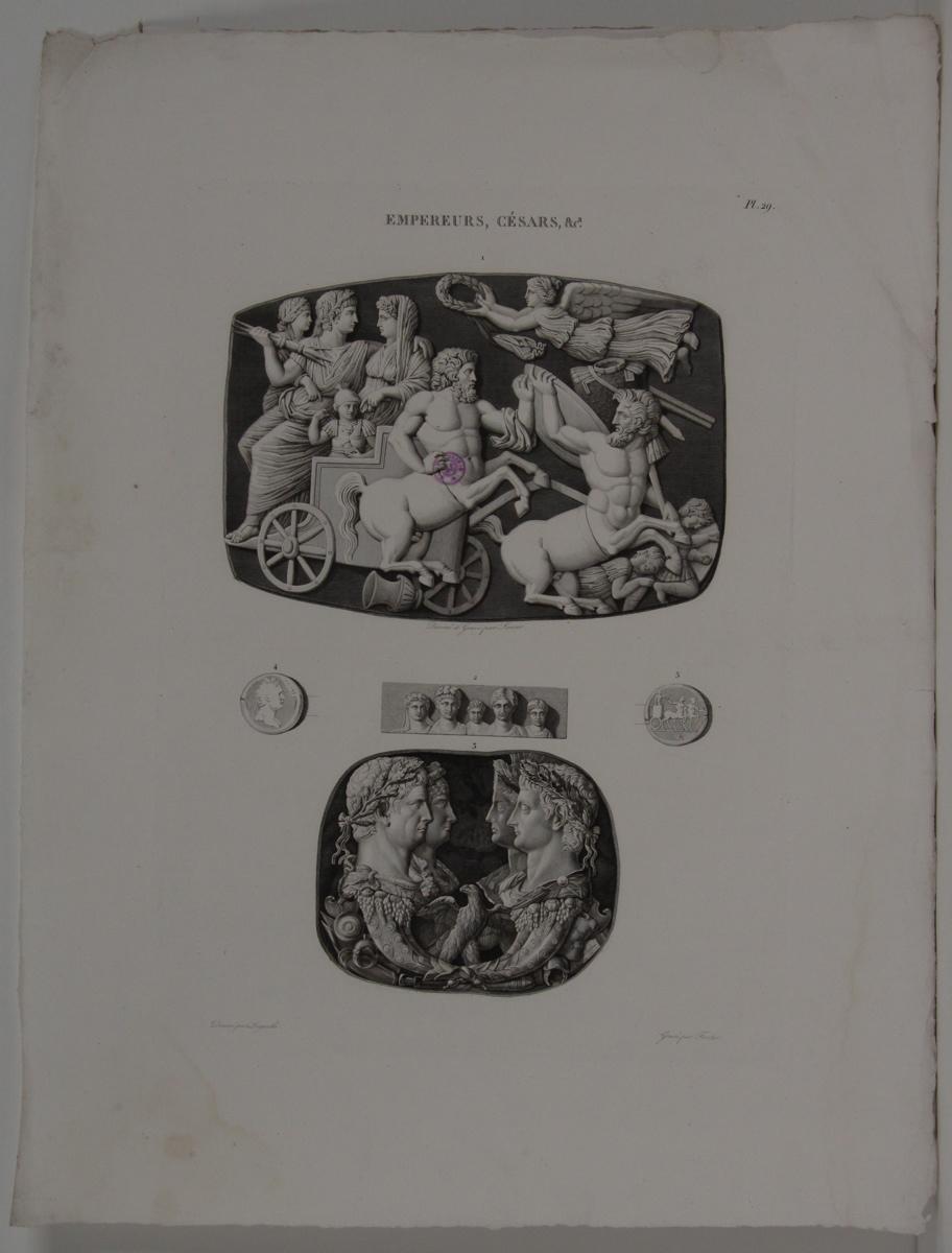 Planches de l'iconographie romaine (pl 29) : Empereurs, Césars, &Ca.