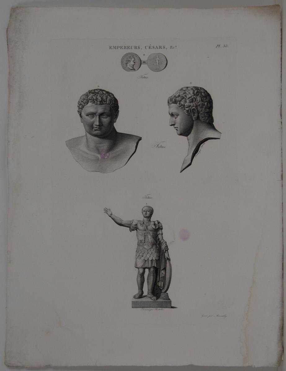 Planches de l'iconographie romaine (pl 33) : Empereurs, Césars, &Ca. : Titus
