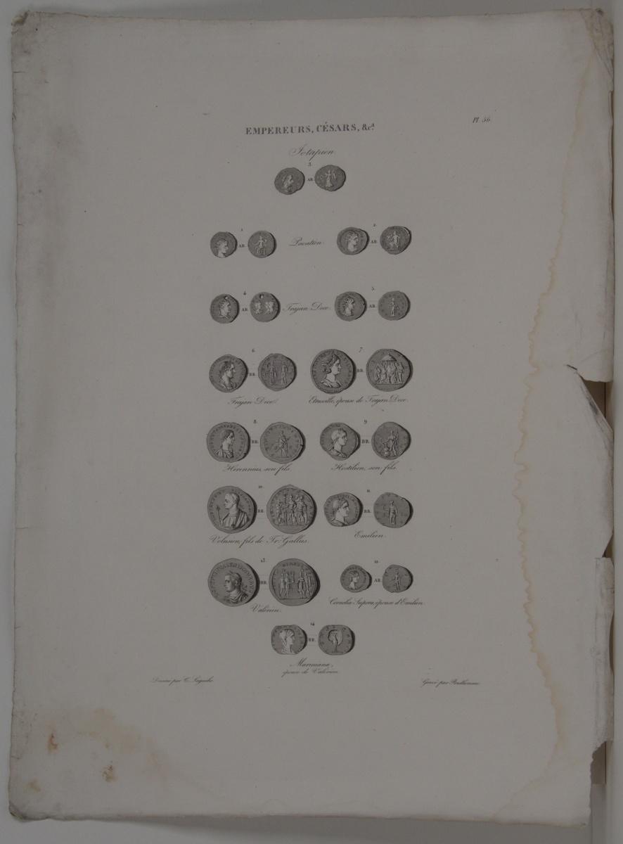 Planches de l'iconographie romaine (pl 56) : Empereurs, Césars, &Ca.