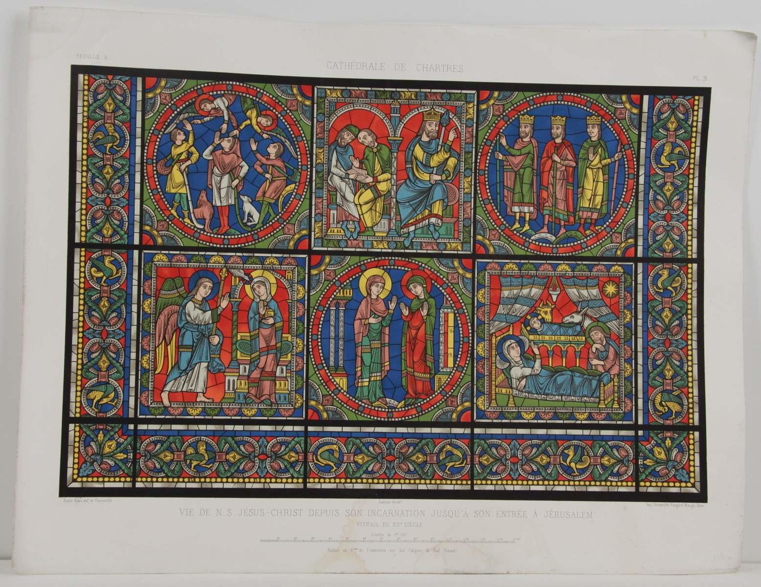 Cathédrale de Chartres, Vie de N. S. Jésus-Christ depuis son incarnation jusqu'à son entrée à Jérusalem