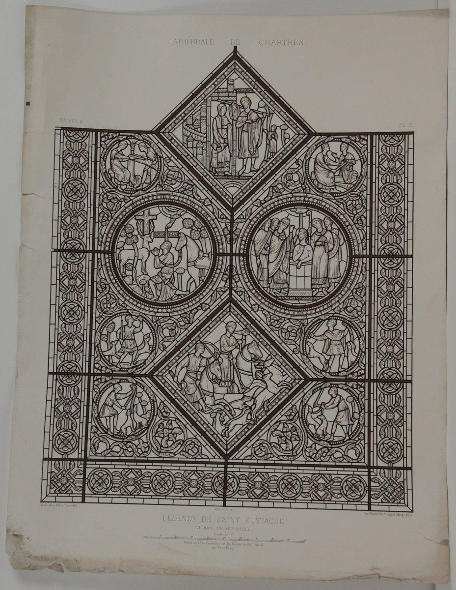 Cathédrale de Chartres, légende de Saint Eustache