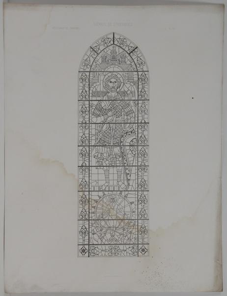 Cathédrale de Chartres, vitrail de Saint Georges