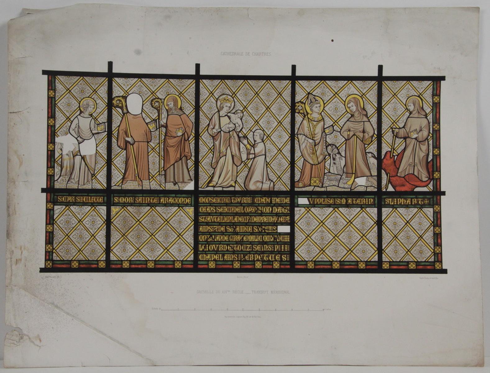 Cathédrale de Chartres, vitrail du transept méridional