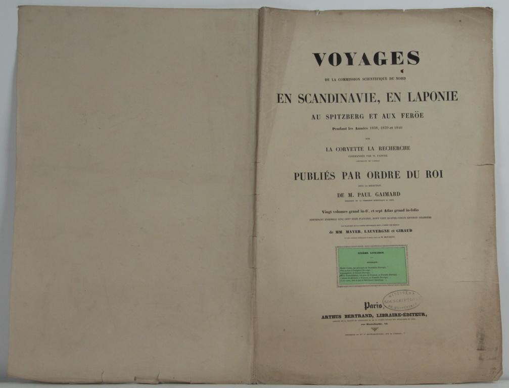 Voyages de la commission scientifique du nord en Scandinavie, en Laponie, au Spitzberg et aux Feröe, tome 6