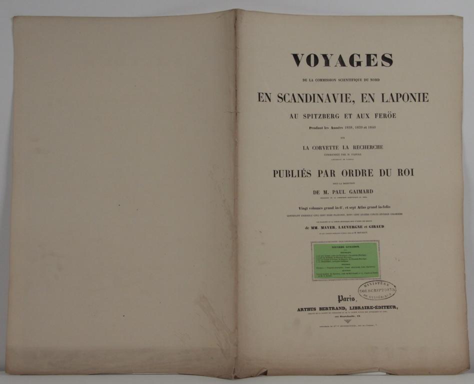 Voyages de la commission scientifique du nord en Scandinavie, en Laponie, au Spitzberg et aux Feröe, tome 9