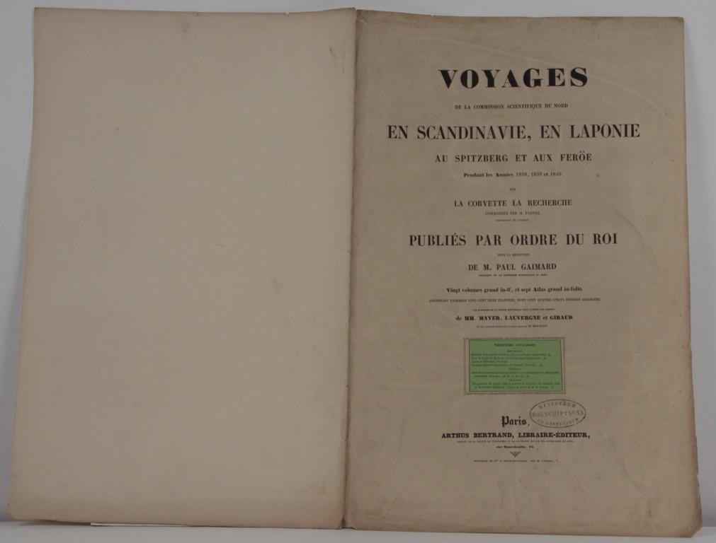 Voyages de la commission scientifique du nord en Scandinavie, en Laponie, au Spitzberg et aux Feröe, tome 13