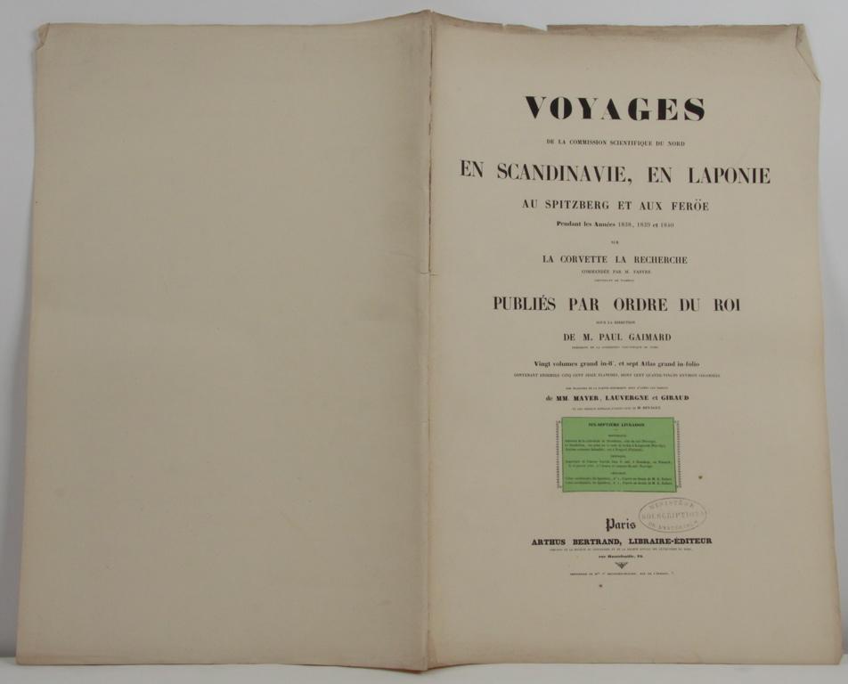 Voyages de la commission scientifique du nord en Scandinavie, en Laponie, au Spitzberg et aux Feröe, tome 17