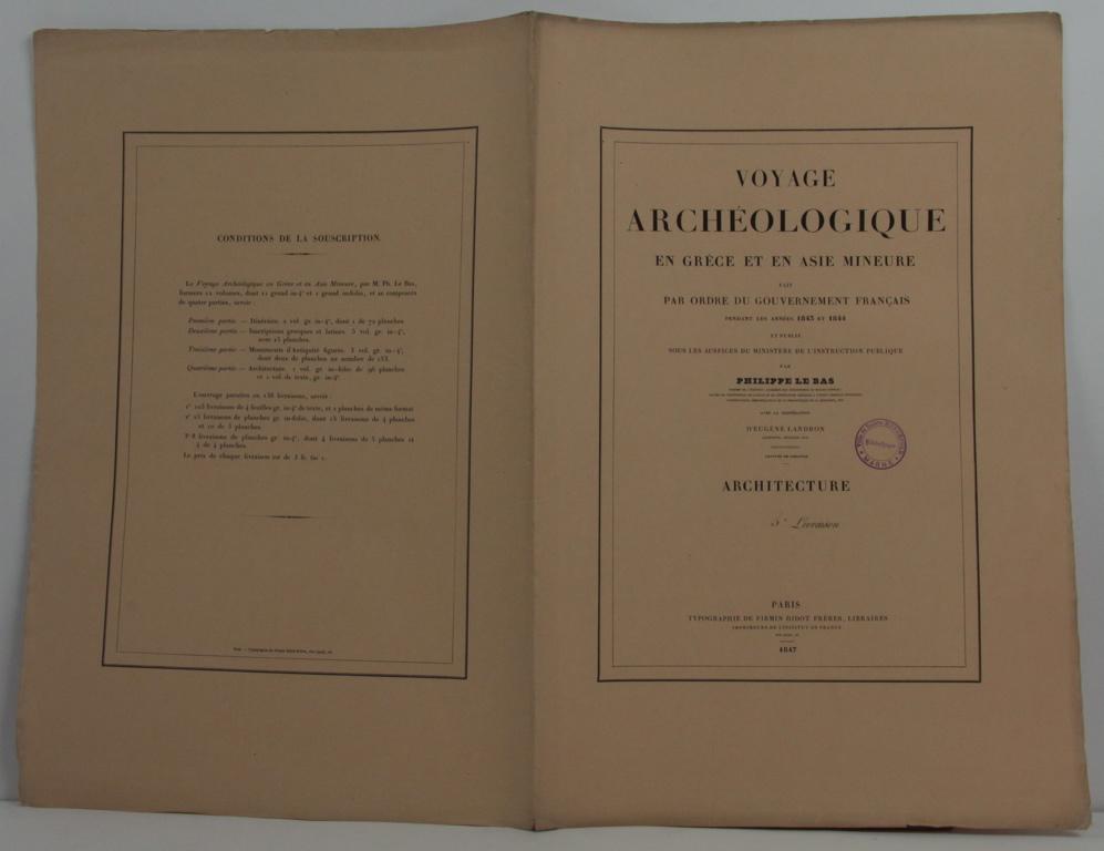 Voyage archéologique en Grèce et en Asie Mineure, 1847, 3e livraison