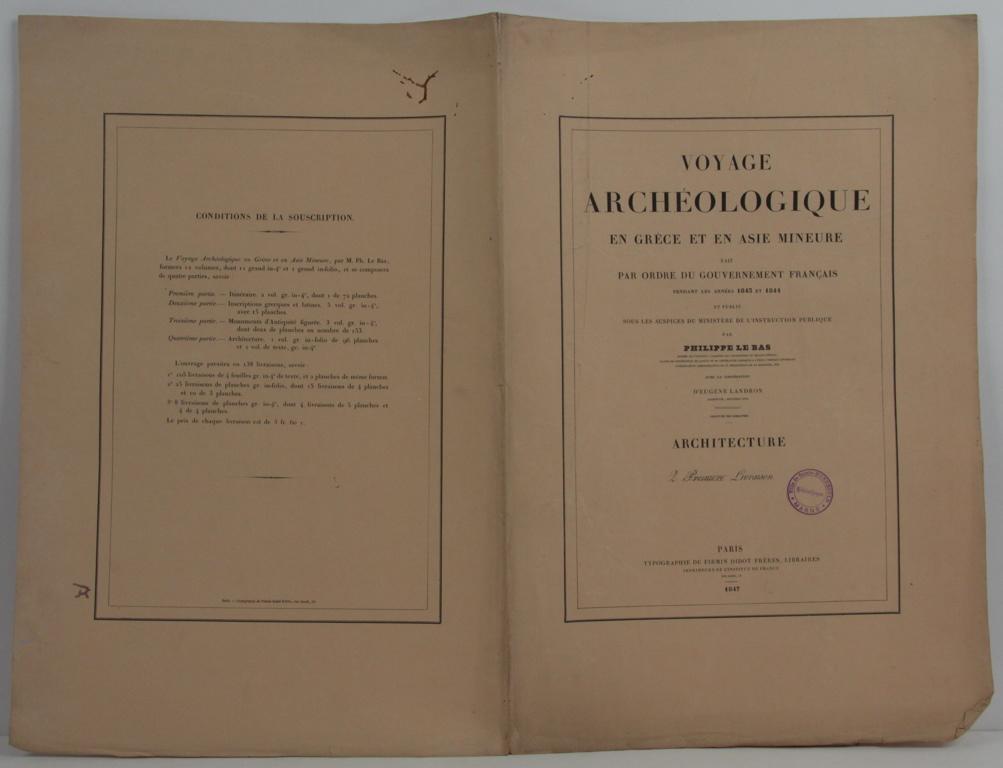 Voyage archéologique en Grèce et en Asie Mineure, 1847, 2e livraison