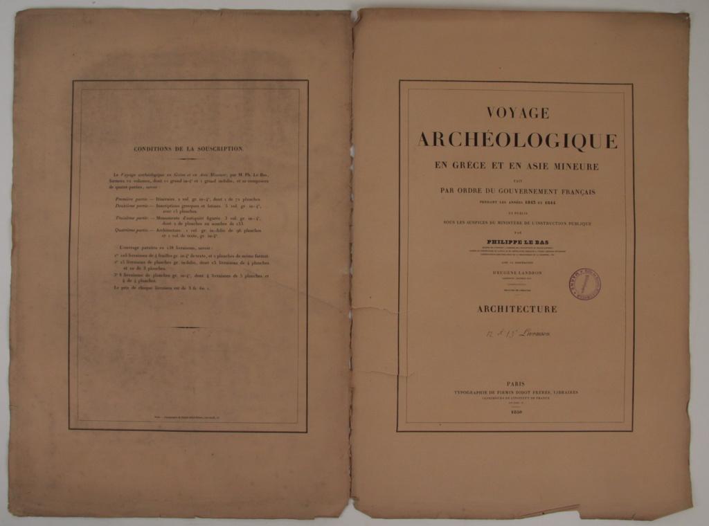 Voyage archéologique en Grèce et en Asie Mineure, 1850, 12-13e livraison