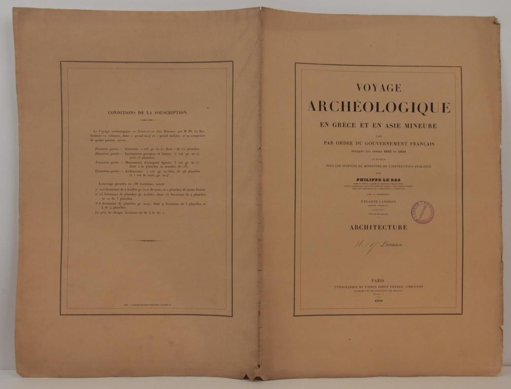Voyage archéologique en Grèce et en Asie Mineure, 1850, 16-17e livraison