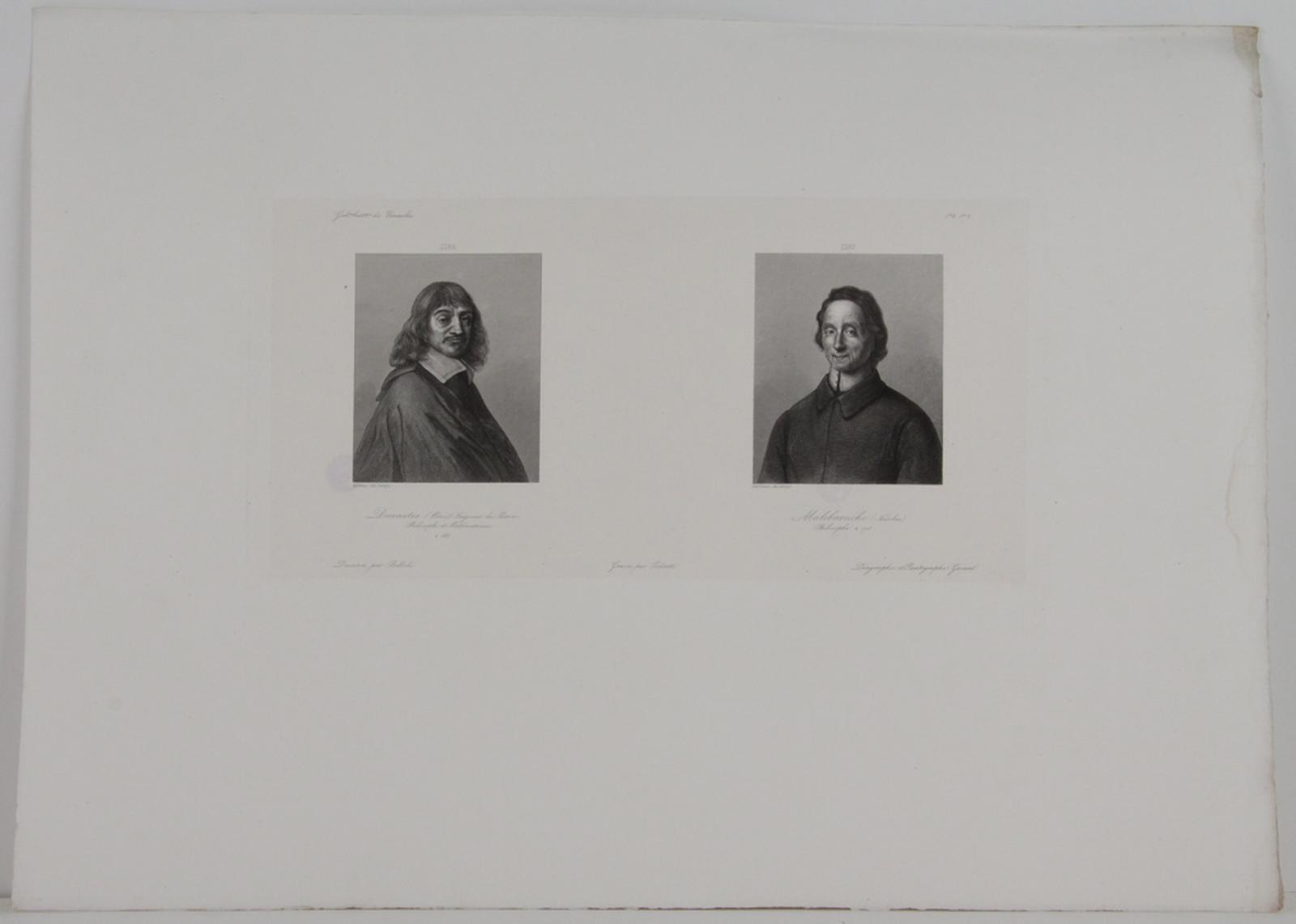 Galerie historique de Versailles, Portrait de René Descartes et de Nicolas Malebranche