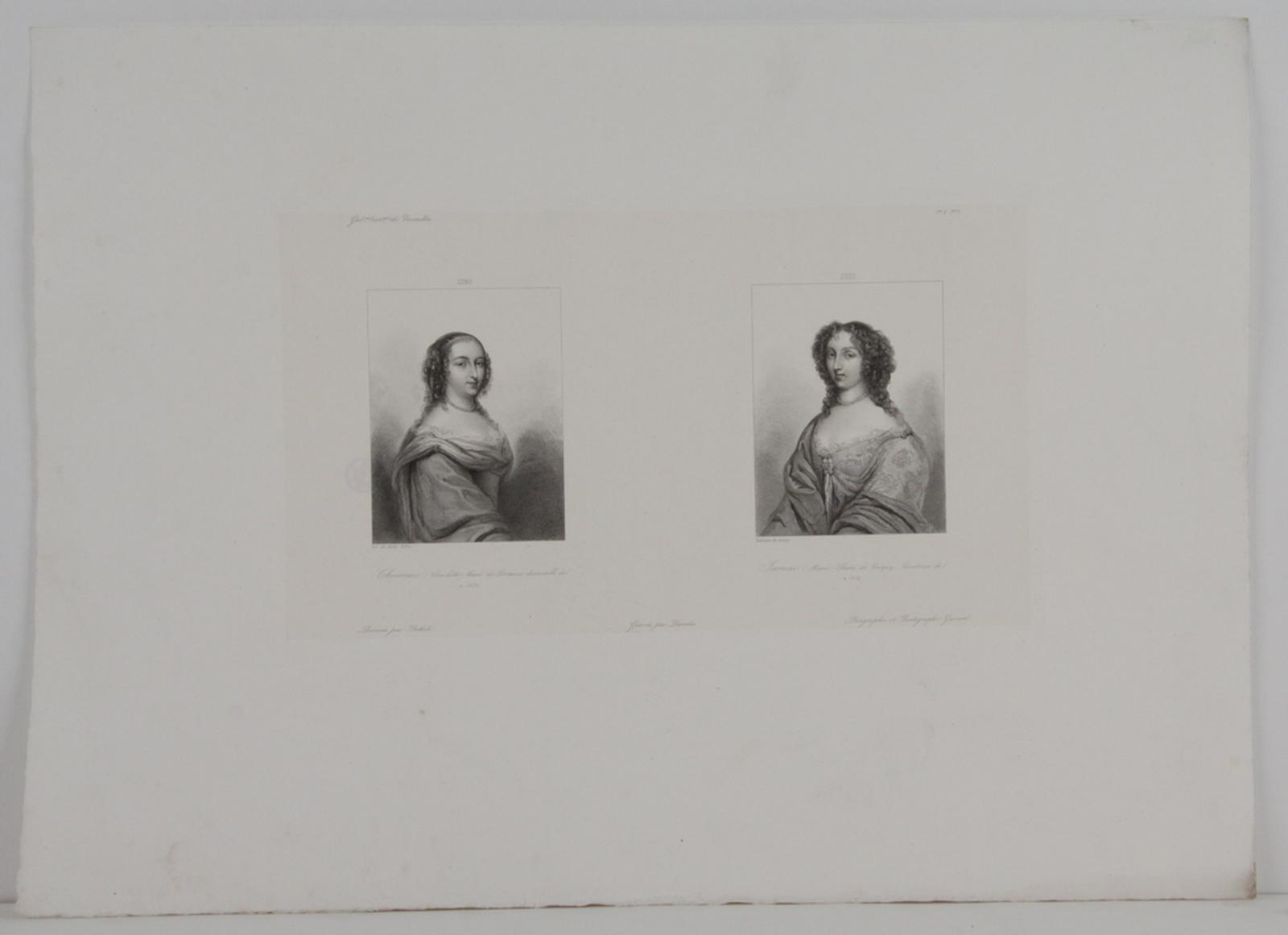 Galerie historique de Versailles, Portrait de Charlotte-Marie de Lorraine Chevreux et de Maris-Claire de Créguy Tarnac