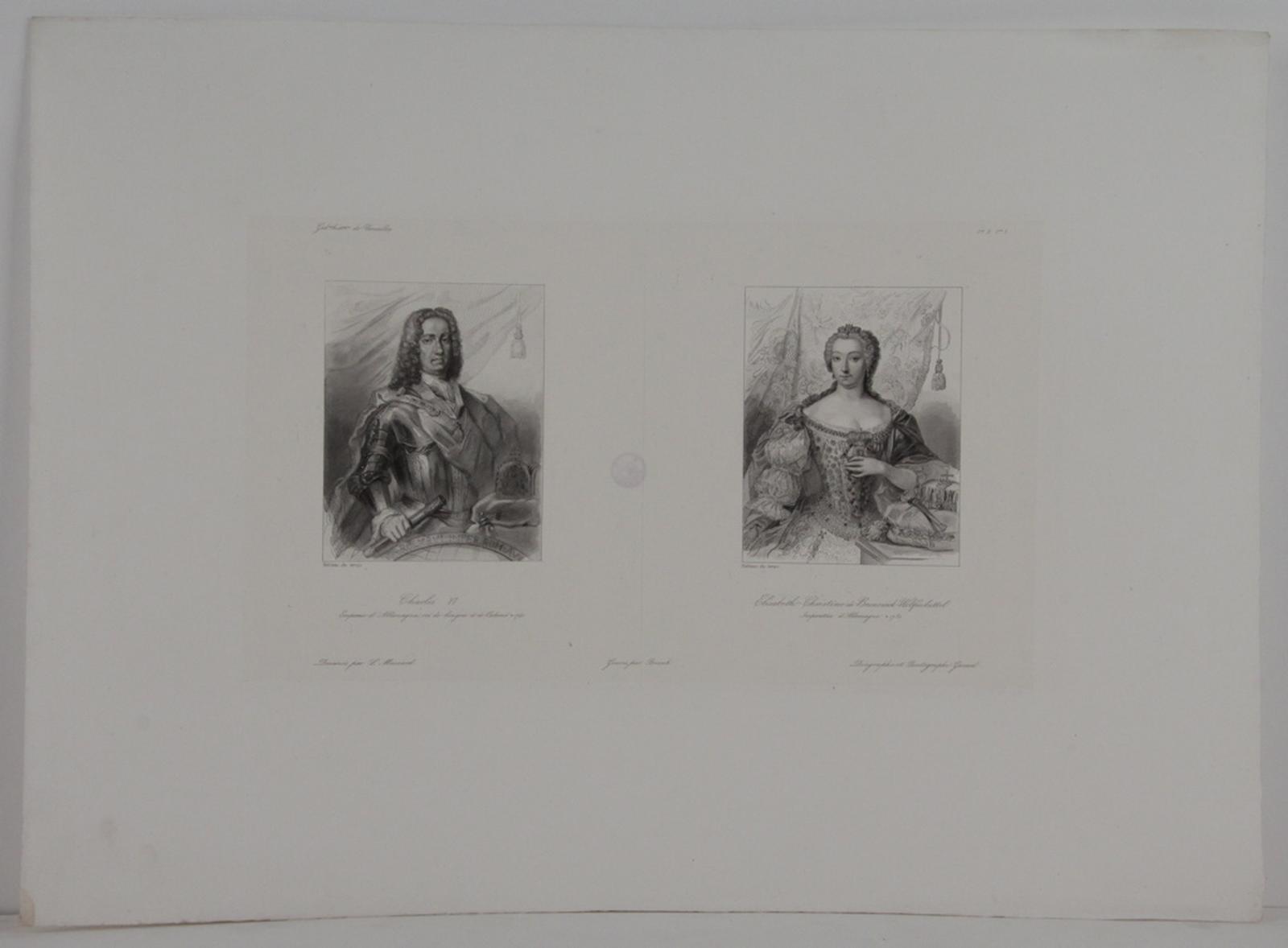 Galerie historique de Versailles, Portrait de Charles VI et d'Elisabeth-Christine de Brunswick-Wolfenbuttel